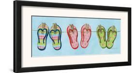 Flip Flops II-Charlene Winter Olson-Framed Art Print