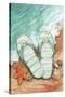 Flip Flops On The Beach Plain-Melinda Hipsher-Stretched Canvas