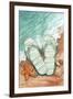 Flip Flops On The Beach Plain-Melinda Hipsher-Framed Giclee Print