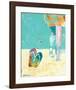Flip Flops on the Beach-Pamela K. Beer-Framed Art Print