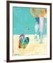 Flip Flops on the Beach-Pamela K. Beer-Framed Art Print