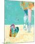 Flip Flops on the Beach-Pamela K. Beer-Mounted Art Print