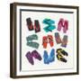 Flip Flops-Jenny Frean-Framed Giclee Print