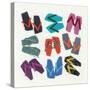 Flip Flops-Jenny Frean-Stretched Canvas