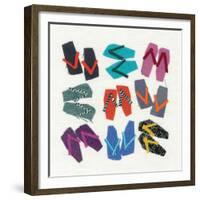 Flip Flops-Jenny Frean-Framed Giclee Print