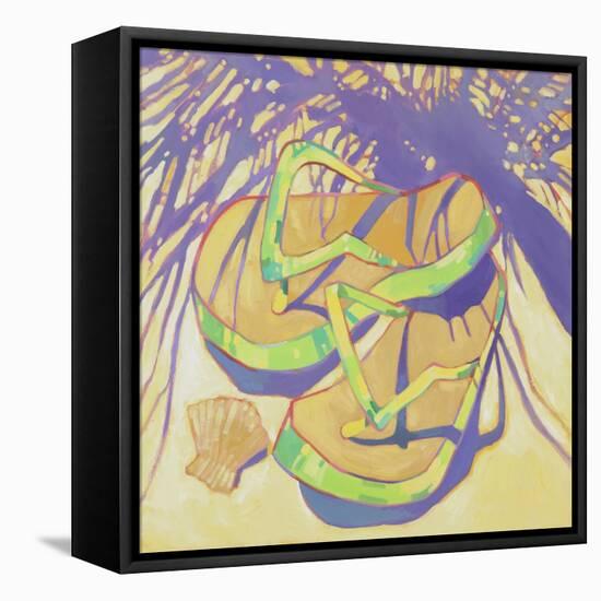 FlipFlops 2-Darrell Hill-Framed Stretched Canvas