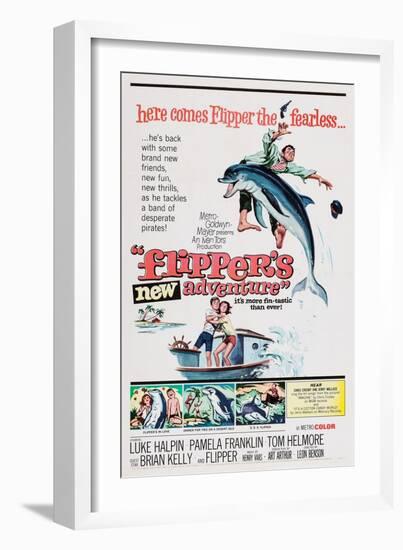 Flipper's New Adventure (aka Flipper and the Pirates)-null-Framed Art Print