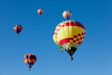 Colorful Hot Air Balloons on a Sunny Day-flippo-Photographic Print