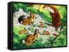 Fliptail the Otter-Bert Felstead-Framed Stretched Canvas