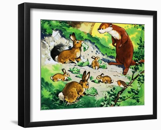 Fliptail the Otter-Bert Felstead-Framed Giclee Print