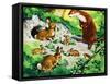 Fliptail the Otter-Bert Felstead-Framed Stretched Canvas