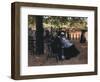 Fliration, Hyde Park-Giuseppe De Nittis-Framed Giclee Print