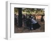 Fliration, Hyde Park-Giuseppe De Nittis-Framed Premium Giclee Print