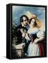 Flirt, 1841-Miklos Barabas-Framed Stretched Canvas