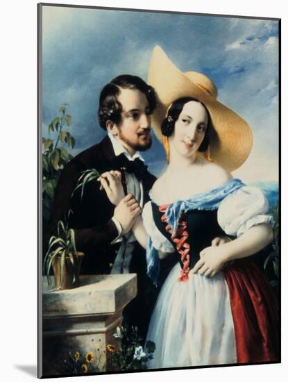 Flirt, 1841-Miklos Barabas-Mounted Giclee Print