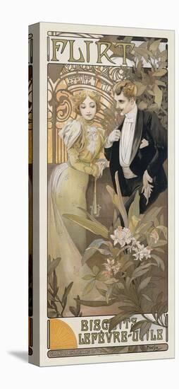 Flirt, 1899-Alphonse Mucha-Stretched Canvas