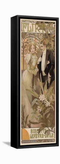 Flirt - Biscuits Lefevre-Utile, Ca, 1895-Alphonse Mucha-Framed Stretched Canvas