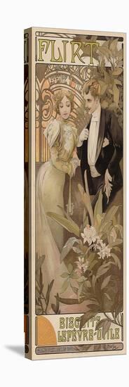 Flirt - Biscuits Lefevre-Utile, Ca, 1895-Alphonse Mucha-Stretched Canvas