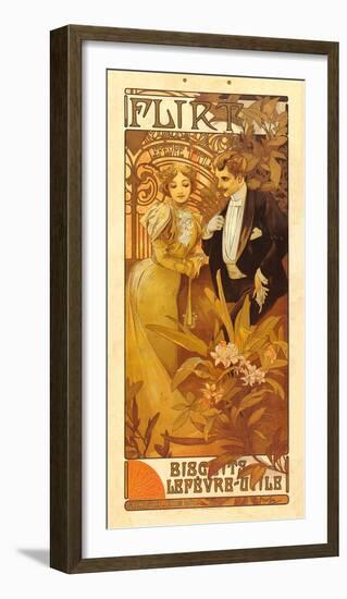 Flirt Biscuits-Alphonse Mucha-Framed Premium Giclee Print