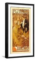 Flirt Biscuits-Alphonse Mucha-Framed Premium Giclee Print