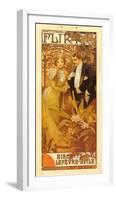 Flirt Biscuits-Alphonse Mucha-Framed Premium Giclee Print