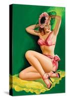 Flirt Magazine; Pinup with Hat-Peter Driben-Stretched Canvas