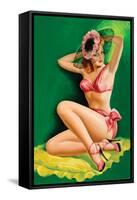 Flirt Magazine; Pinup with Hat-Peter Driben-Framed Stretched Canvas