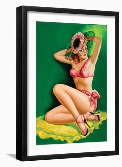 Flirt Magazine; Pinup with Hat-Peter Driben-Framed Art Print