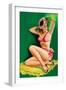 Flirt Magazine; Pinup with Hat-Peter Driben-Framed Art Print