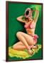 Flirt Magazine; Pinup with Hat-Peter Driben-Framed Art Print