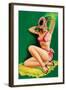 Flirt Magazine; Pinup with Hat-Peter Driben-Framed Art Print