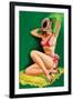 Flirt Magazine; Pinup with Hat-Peter Driben-Framed Art Print