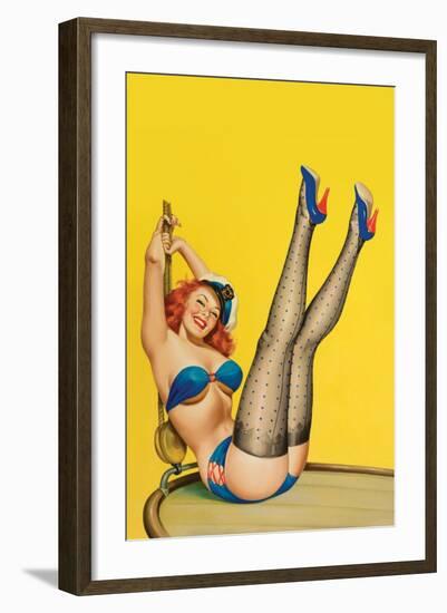 Flirt Magazine; Sailor Girl-Peter Driben-Framed Art Print