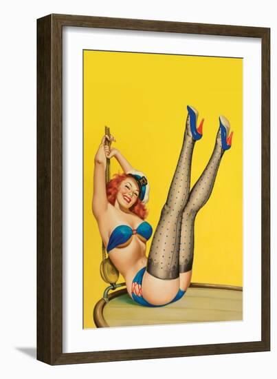 Flirt Magazine; Sailor Girl-Peter Driben-Framed Art Print