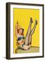 Flirt Magazine; Sailor Girl-Peter Driben-Framed Art Print