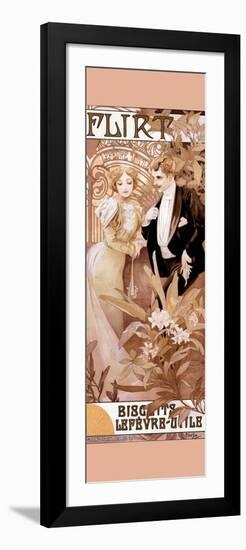 Flirt-Alphonse Mucha-Framed Art Print