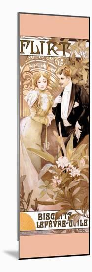 Flirt-Alphonse Mucha-Mounted Premium Giclee Print