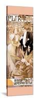 Flirt-Alphonse Mucha-Stretched Canvas