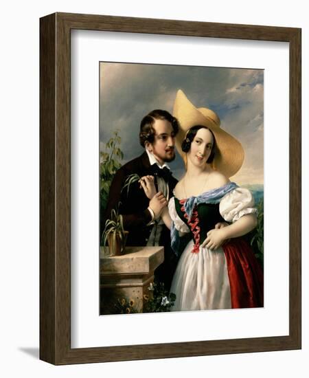 Flirtation, 1841-Miklos Barabas-Framed Giclee Print