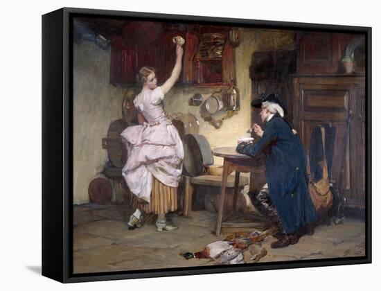 Flirtation, 1885-John Francis Rigaud-Framed Stretched Canvas