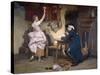Flirtation, 1885-John Francis Rigaud-Stretched Canvas