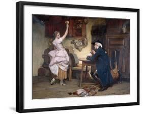 Flirtation, 1885-John Francis Rigaud-Framed Giclee Print