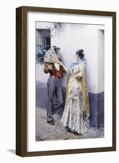 Flirtation, 1885-Anders Leonard Zorn-Framed Giclee Print