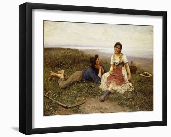 Flirtation, 1887-Eugen Von Blaas-Framed Giclee Print