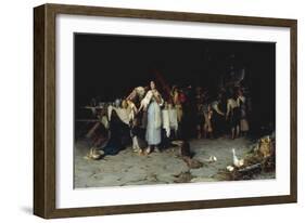 Flirtation at the Feast-Publio de Tommasi-Framed Giclee Print