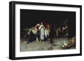 Flirtation at the Feast-Publio de Tommasi-Framed Giclee Print