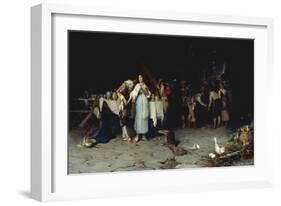 Flirtation at the Feast-Publio de Tommasi-Framed Giclee Print