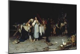 Flirtation at the Feast-Publio de Tommasi-Mounted Giclee Print
