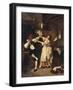 Flirtation in the Kitchen, 1877-Charles Desire Hue-Framed Giclee Print