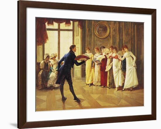 Flirtation-Henry Gillard Glindoni-Framed Giclee Print